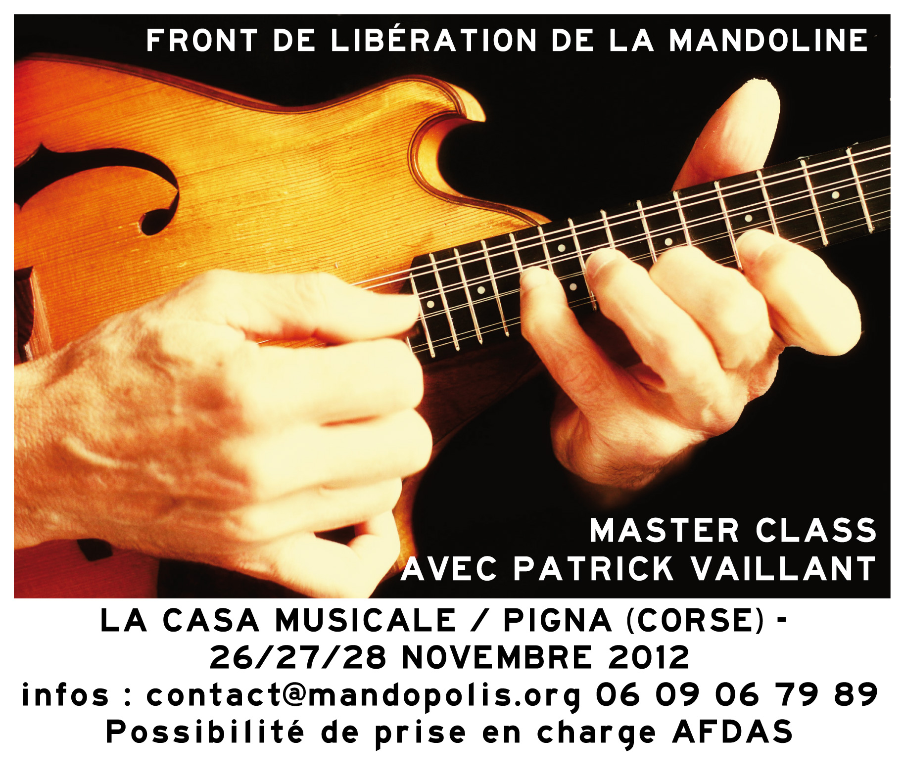 Stage de Mandoline avec Patrick Vaillant, à Pigna !