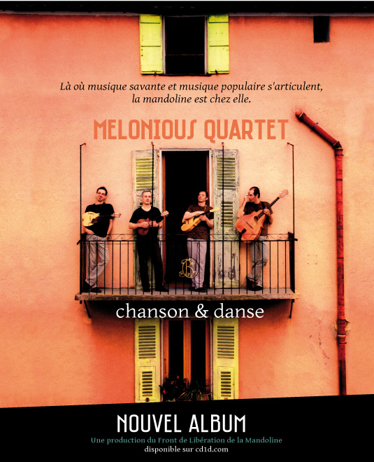Le nouvel album de Melonious Quartet est disponible !